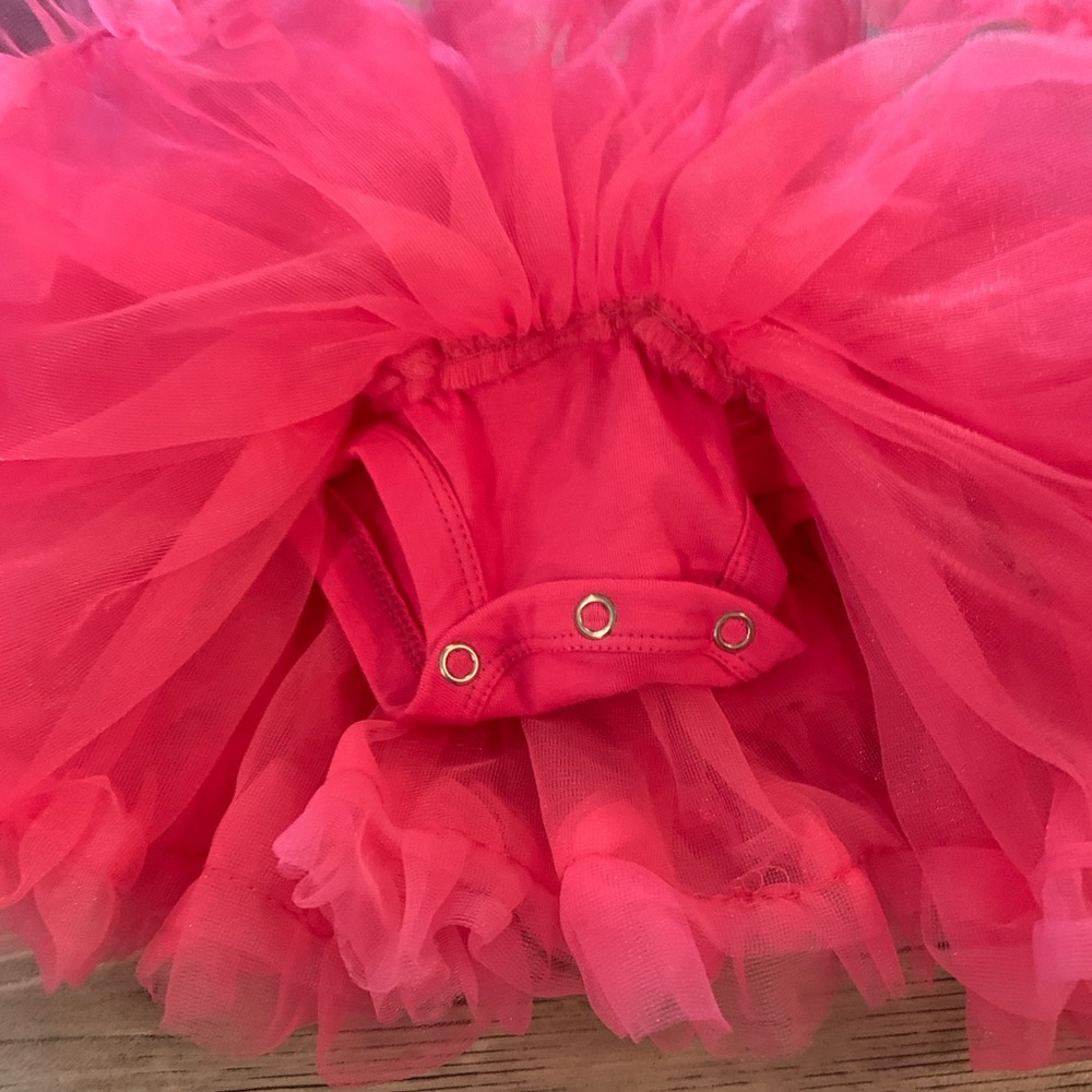 Pink Ruffled Tulle Dress - Picture 2 of 6